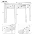 Distinctive Features Of Pine Veneer Console Table With Vertical Stripe Drawer Fronts And Four Legs Antique White Primary Living Space Antique,Minimalist Drawers Mdf