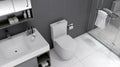 Small Compact One Piece Toilet Dual Flush,23 Inch Short Depth For Tiny Bathroom,White White Bathroom Modern Porcelain