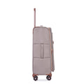 4 Piece Set 16 20 24 28 ,Softshell Suitcase Spinner Wheels Terylene Luggage Sets Carry On Suitcase Luggage Lightweight Durable Suitcase Khaki Khaki Polyester