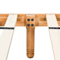 Queen Size Elegant Style Wooden Platform Bed Frame With Headboard,No Need Box Spring,Easy Assembly Queen Oak Rubber Wood