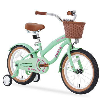 Multiple Colors,Girls Bike For 4 7 Years Old Kids,16 Inch Wheeltraining Wheels Included Cycling Mint Green Garden & Outdoor Steel