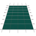 Inground Pool Safety Cover, 18X36Ft Rectangle Winter Safety Pool Cover For Inground Swimming Pools, Solid Safety Pool Covers, Triple Stitched For High Strength, Hardware Included,Green Mesh Green Polypropylene