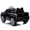 12V Kids Ride On Car W Parents Control,Licensed Chevrolet Silverado,Four Wheel Suspension,Led Lights,Bluetooth,Music,Usb,Mp3,Power Display,Speeds 1.86 3.11Mph For Kids Aged 2 5. Black 50 99 Lbs