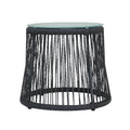 Southport Side Table Gray Woven Rope