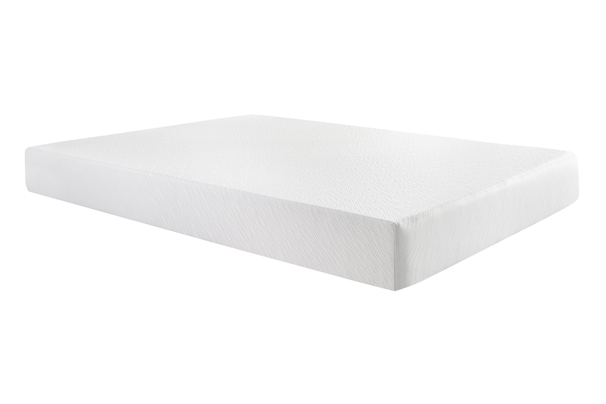 10" Cal King Memory Foam Mattress White Memory Foam And Polyurethane Foam Fabric California King