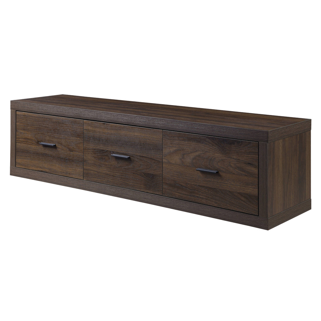 Walnut Tv Stand With 3 Drawers Walnut Primary Living Space 50 59 Inches Contemporary Wood