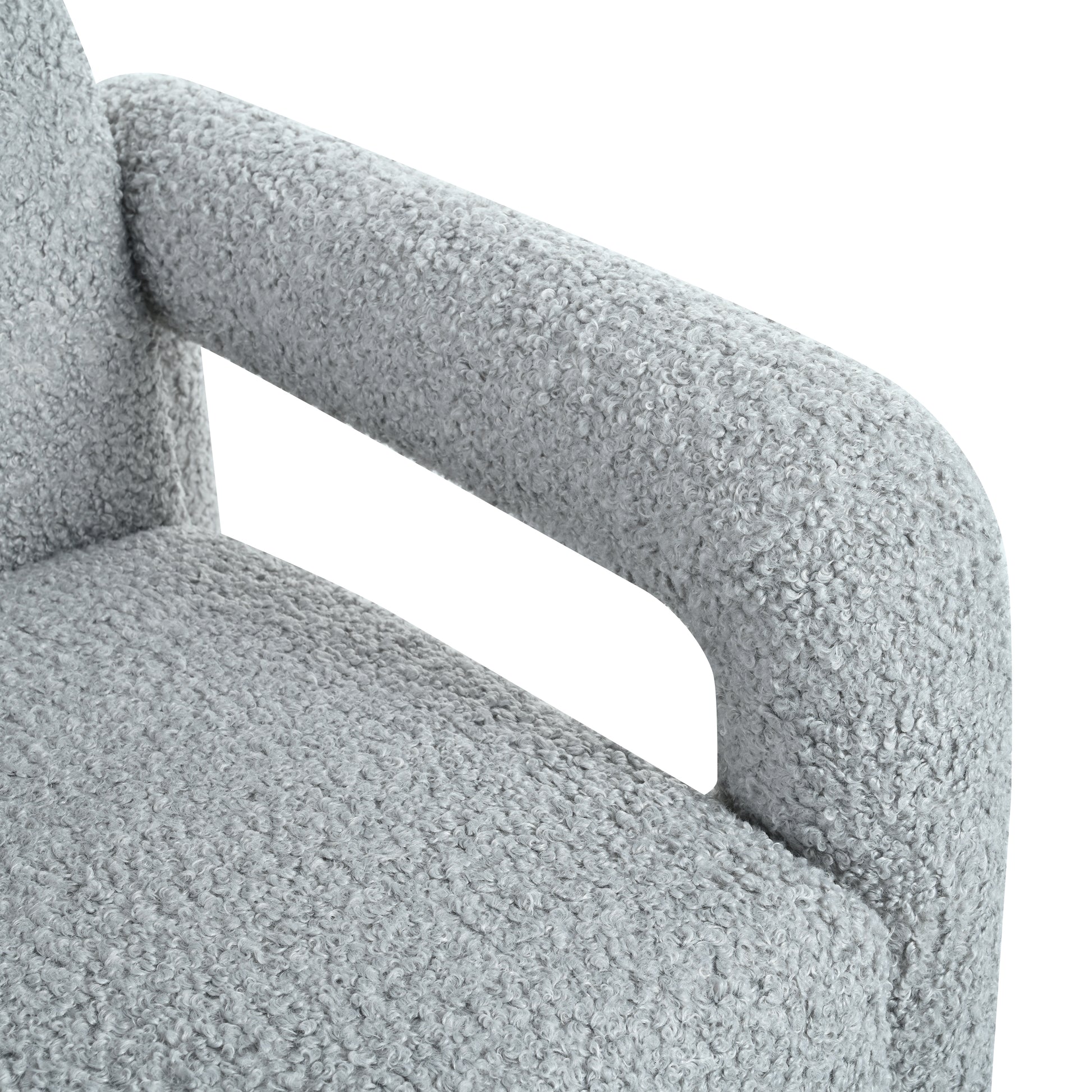 31.25" Push Back Recliner Armchair Upholstered Recliner Chair Single Sofa With Adjustable Backrest For Living Room, Light Grey Light Grey Teddy