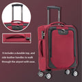 3 Piece Lightweight And Stylish Travel Suitcase 20 Inches, 26 Inches, 30 Inches. Durable And Easy To Carry Design, Ergonomic Interior For Both Men And Women.Wine Red Wine Red Fabric