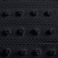 Clip Jacquard Comforter Set King Cal King King Black Polyester