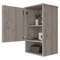 Alaska Medicine Cabinet, With Three Storage Shelves, Single Door Cabinet Beige Bathroom Modern Mdf Engineered Wood