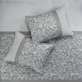 Embroidered 8 Piece Comforter Set Grey Cal King California King Grey Polyester