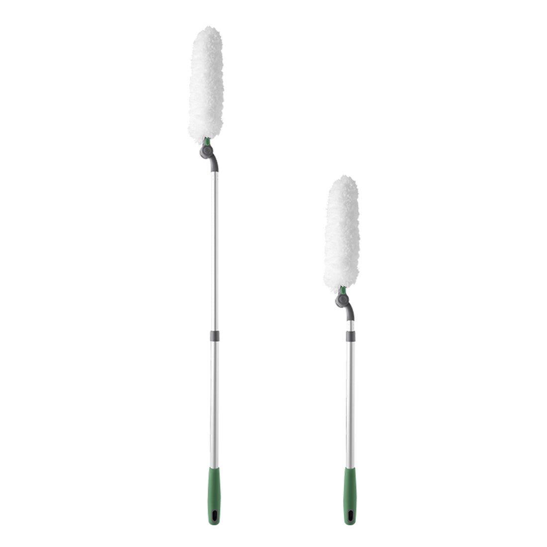 Long Handle Duster,Dust Collector With Extension Bar,Home Duster,Easy To Use And Reusable,White White Microfiber