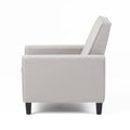 Grey Linen Push Back Chair For Elegant Home D Cor Grey Fabric