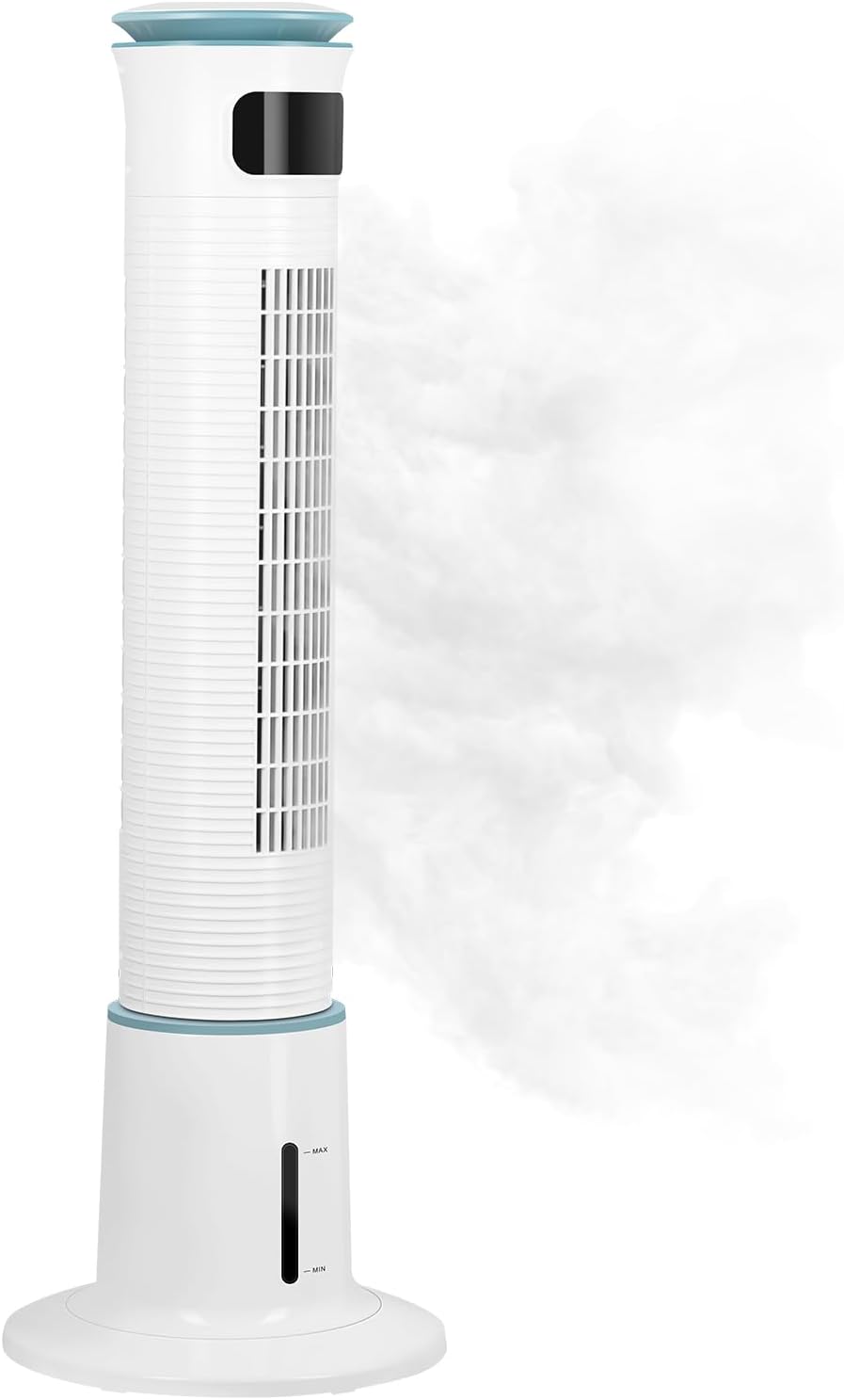 43 Inch Electric Oscillating Tower Fan With Remote Control For Indoor, Bedroom And Home Office, White White Plastic