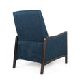 Recliner Chair Navy Blue Fabric