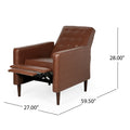 Recliner Light Brown Pu