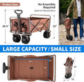 4 Folding Campers Black Brown Metal