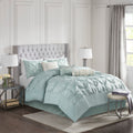 7 Piece Tufted Comforter Set Seafoam Cal King California King Seafoam Polyester