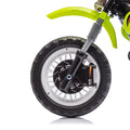 12V Kids Ride On Electric Toy Motorcycle,Rear Suspension,Twist Grip Throttle,Slow Start,Removable Training Wheels,Indie Music Box With Horn And Engine,Simulation Of Dirt Bike Modeling For Kids 3 8. Green 50 99 Lbs Polypropylene