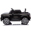 12V Kids Ride On Car W Parents Control,Licensed Chevrolet Silverado,Four Wheel Suspension,Led Lights,Bluetooth,Music,Usb,Mp3,Power Display,Speeds 1.86 3.11Mph For Kids Aged 2 5. Black 50 99 Lbs