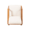 Paloma Club Chair Beige Acacia Wood