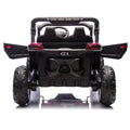 24V Two Seater Kids Ride On Utv W Parents Remote Control,Four Wheel Suspension,Slow Start,Large Wheel Design,Anti Collision Bar,Storage Space,Music,Usb,Bluetooth,Volume Control,Led Lights For Kids 3 . Pink 100 149 Lbs Polypropylene