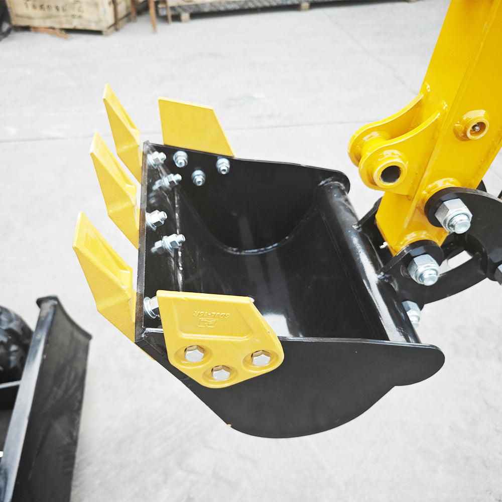 For Garden, Farms, Parks, Roads Ideal For Mini Crawler Excavator Excavator Engine Power 13.5Hp 2205Lb 0.02 Cbm Bucket Yellow Black Metal