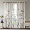 Burnout Printed Curtain Panel Pair 2 Pcs Window Panels Multicolor Polyester