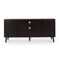 Tv Stand Dark Brown 50 59 Inches Wood