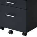 Tennos Black & Chrome Finish Cabinet Black Metal,Synthetic Wood