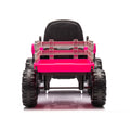 Ride On Tractor With Trailer,24V Battery Powered Electric Tractor Toy, 200W*2Motor 1.86 4.97Mph Remote Control,Electric Car For Kids,Three Speed Adjustable,Usb,Mp3 ,Bluetooth,Led Light, Safety Belt. Red 50 99 Lbs Polypropylene