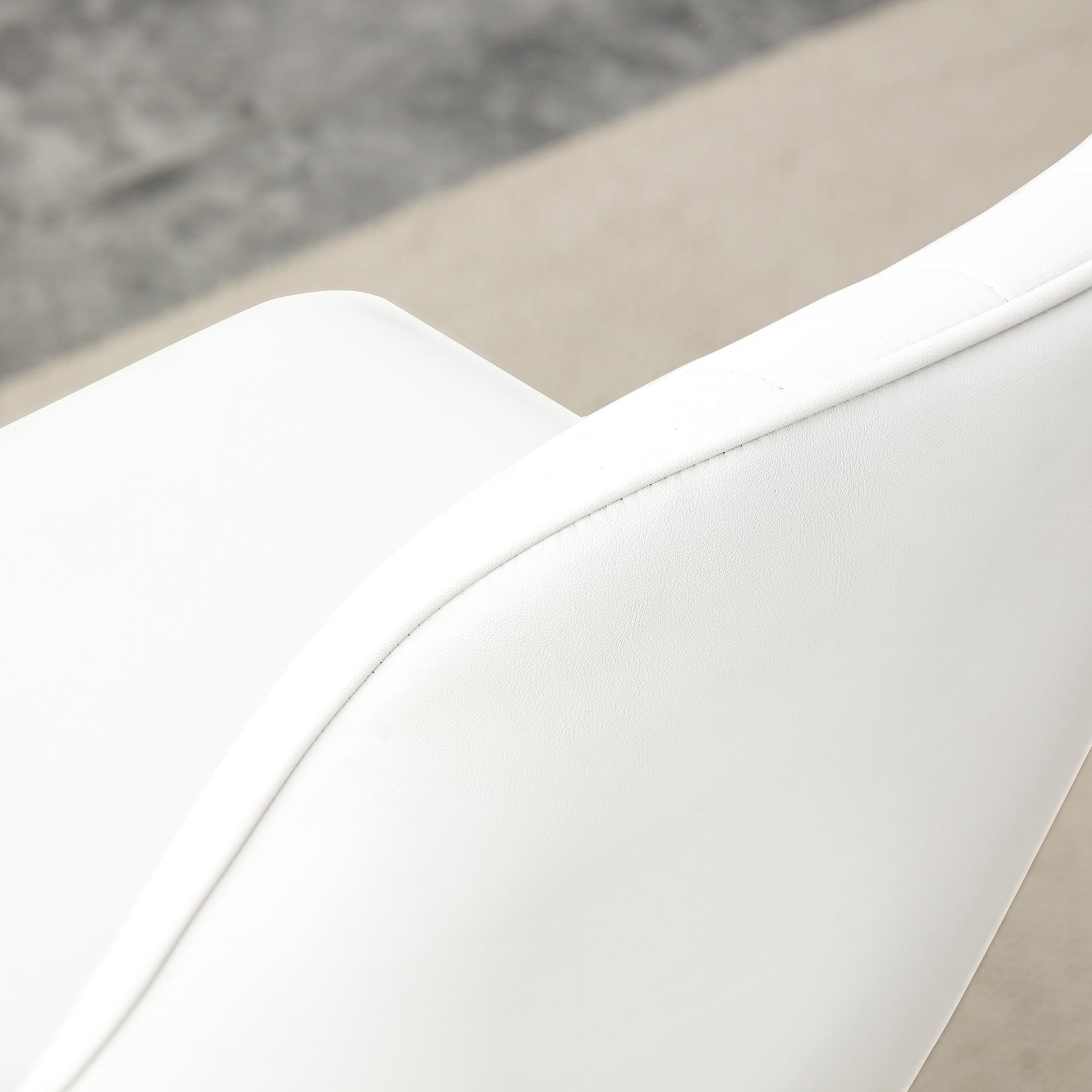 Table And Chair Set.Modern Minimalist Dining Table. White Imitation Marble Pattern Sintered Stone Desktop With Golden Metal Legs.Paried With 4 Comfortable Chairs With Pu Seats And Black Metal Legs.