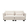 United Modular Sectional Sofa L Shaped Modular Couch With Reversible Chaise Modular Sofa Sectional Couch With Storage Seats Beige Velvet 2 Seat