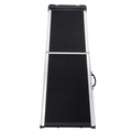 Foldable Aluminum Dog Car Step Ramp, Dog Ramp Climbing Ladder With Pvc Handle, Non Slip Foot Mats For Most Sized Dogs, Pet Ramp Ladder, Black Black Dog Aluminium Alloy,Polypropylene