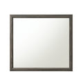 Valdemar Weathered Gray Finish Mirror Gray Mirror,Synthetic Wood