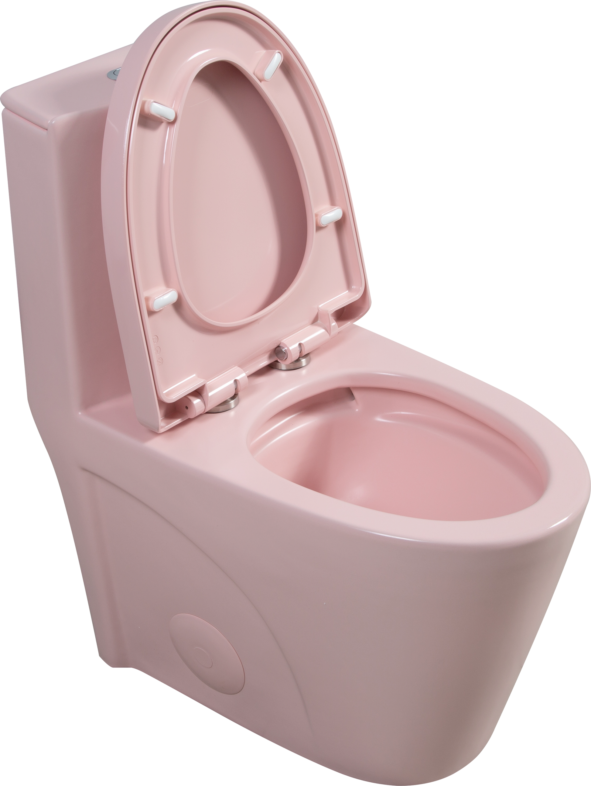 1.1 1.60 Gpf Dual Flush One Piece Toilet, Water Saving Elongated Comfort Height Floor Mounted, Soft Close 1000 Gram Map Flushing Score Toilet, Rose 23T01 Rs Rose Ceramic