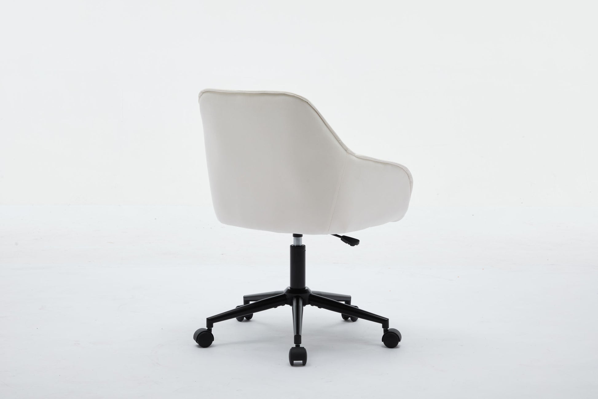 Elegent Velvet Office Chair With Wheels, Makeup Vanity Chair Height Adjustable For Teens Women Girls, Comfy Swivel Modern Leisure Armchair For Home Office, Bedroom, Study And Vanity. Beige Beige Primary Living Space Luxury,Modern Foam Iron