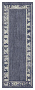 Sunshine Gc Har2001 Blue 5 Ft. 3 In. X 7 Ft. 3 In. Indoor Outdoor Area Rug Blue Polyester Polypropylene