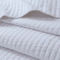 2 Piece Quilt Set White Twin Twin Xl Twin White Cotton