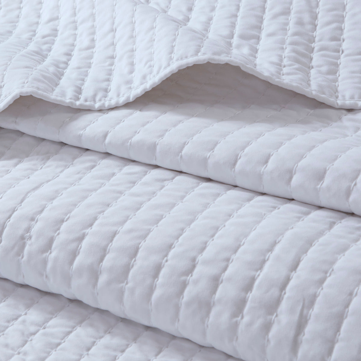 2 Piece Quilt Set White Twin Twin Xl Twin White Cotton