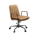 Rum Office Chair With Swivel Solid Brown Office Office Chairs Solid Back Swivel Genuine Leather