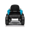 Ride On Tractor With Trailer,24V 400W Powered Electric Tractor Toy W Remote Control,Electric Car For Kids,Three Speed Adjustable,Power Display, Usb,Mp3 ,Bluetooth,Led Light,Two Point Safety Belt. Blue 50 99 Lbs Polypropylene