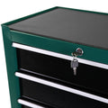 5 Drawers Rolling Tool Chest,Tool Cabinet On Wheels With Keyed Locking Stem And Drawer Liners,Tool Chest With Link Buckle And Can Be Combined To Large Cabinet Set,For Warehouse,Garage Green Steel