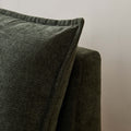 Modern Armless L Shaped Sectional Sofa Couch With Ottoman Modular Design, Durable Construction, Easy Care Upholstery For Living Room, Apartment, Office, Small Space Green Wood Medium Soft Chenille 4 Seat