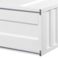 White Coffee Table With Sliding Door White Primary Living Space Contemporary,Industrial Rectangular Metal