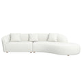 Elijah Japandi Style Curvy Sectional Sofa 133