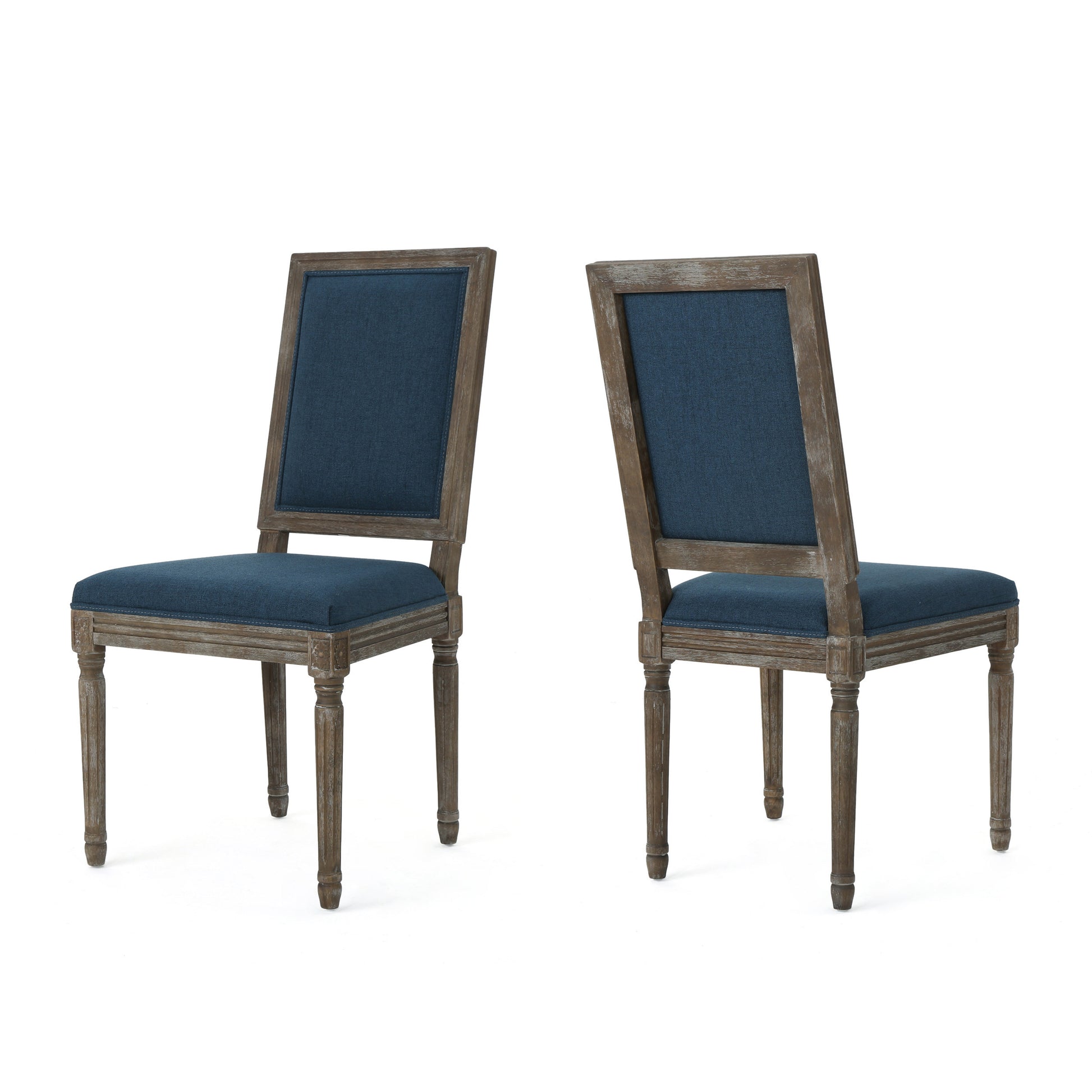 Dinning Chair Navy Blue Fabric