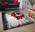 Jersey Area Rugs, Carpets For Livingroom, 5X7 Area Rugs ,1776 Black Red Rectangle 5&7 Black Red Contemporary Abstract Polypropylene