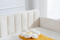Same As B083121461 Elena Twin Size Beige Velvet Upholstered Daybed, Ribbed Tufted Backrest, Daybed In Lavish Modern Design, Richly Hued Foam Comfort Box Spring Not Required Twin Ivory Metal Bedroom Daybeds Velvet Velvet Upholstered