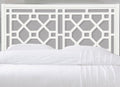 Tabor Chippendale White Headboard Queen Full Queen White Wood Mdf